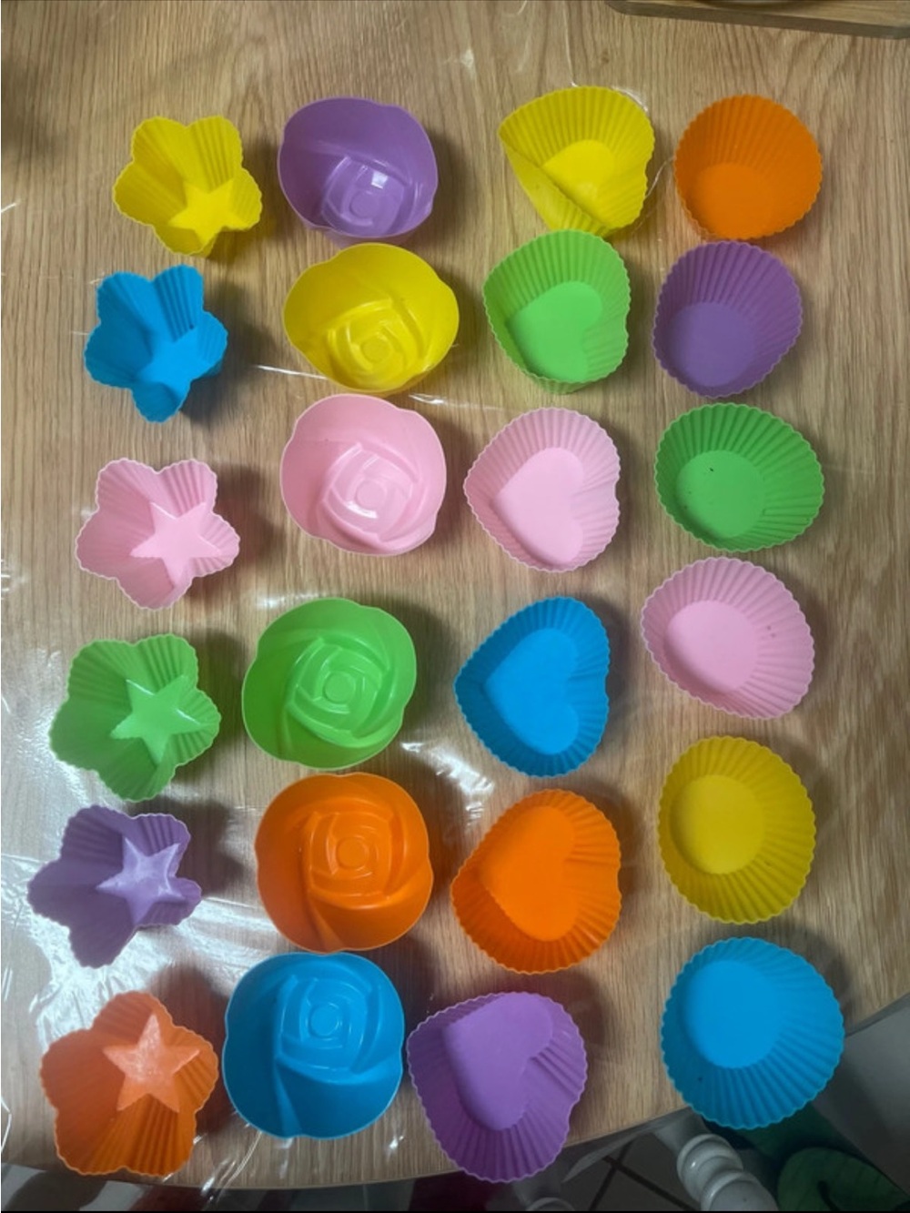Silicone Cupcake & Muffin Baking Cups - Multicolor Party Set